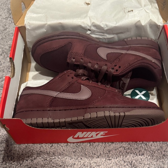 Nike Deep Maroon Low-Top Sneakers